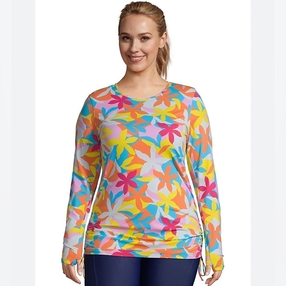 Lands’ End long sleeve swim tee size S